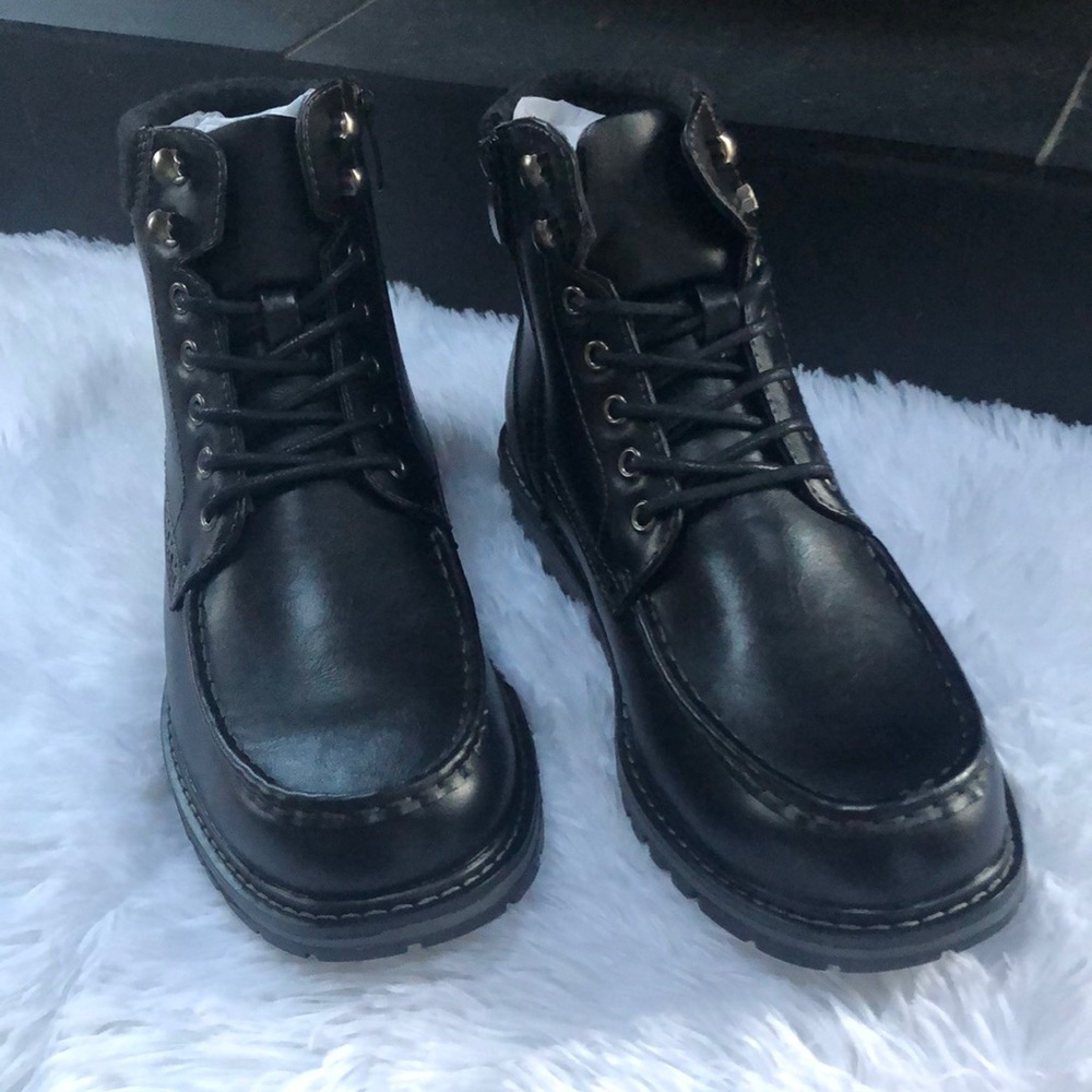 Bruno Marc Men Apache Motocycle Combat Ankle Boots